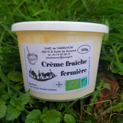 Crème fraiche Fermière 250ml BIO