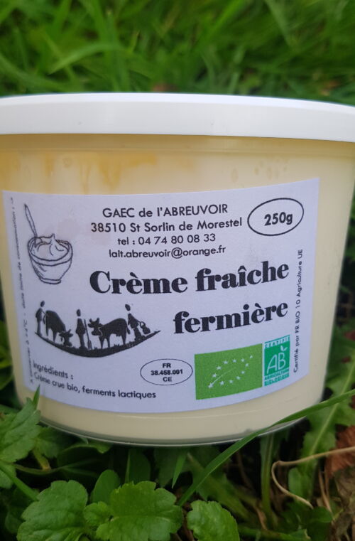Crème fraiche Fermière 250ml BIO