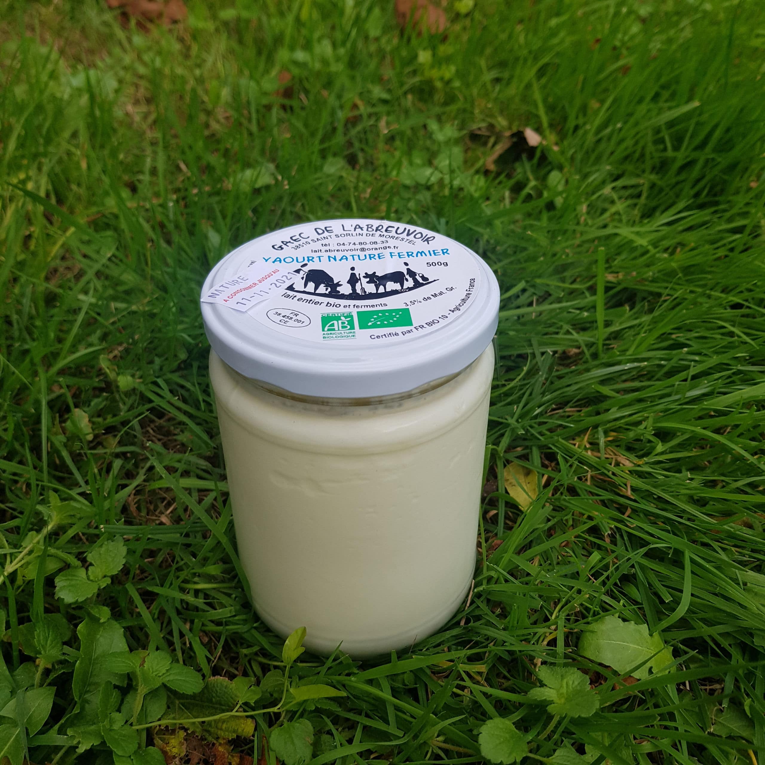 YAOURT Nature Fermier BIO 500g : Produits laitiers - Le Meilleur
