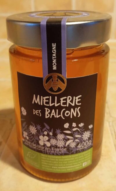 Miel de montagne BIO - miellerie des balcons - 400 gr