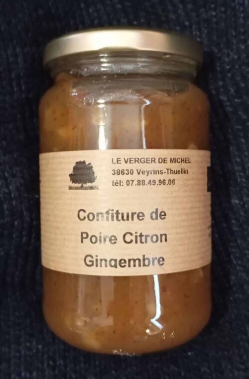 Confiture Poire-Citron-Gingembre BIO