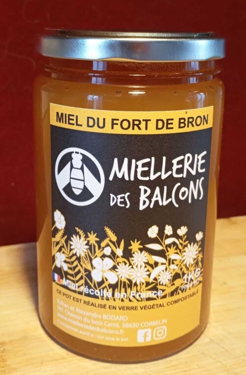 Miel toutes fleurs BIO - miellerie des balcons - 1 kg.